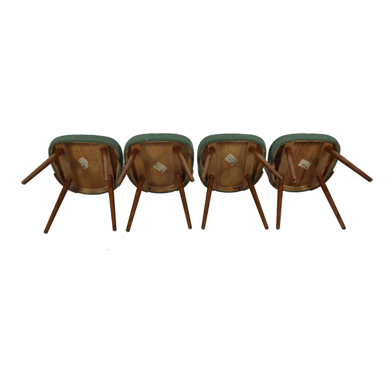 Set of 4 vintage chairs by Antonin Suman for Tatra, 1960s