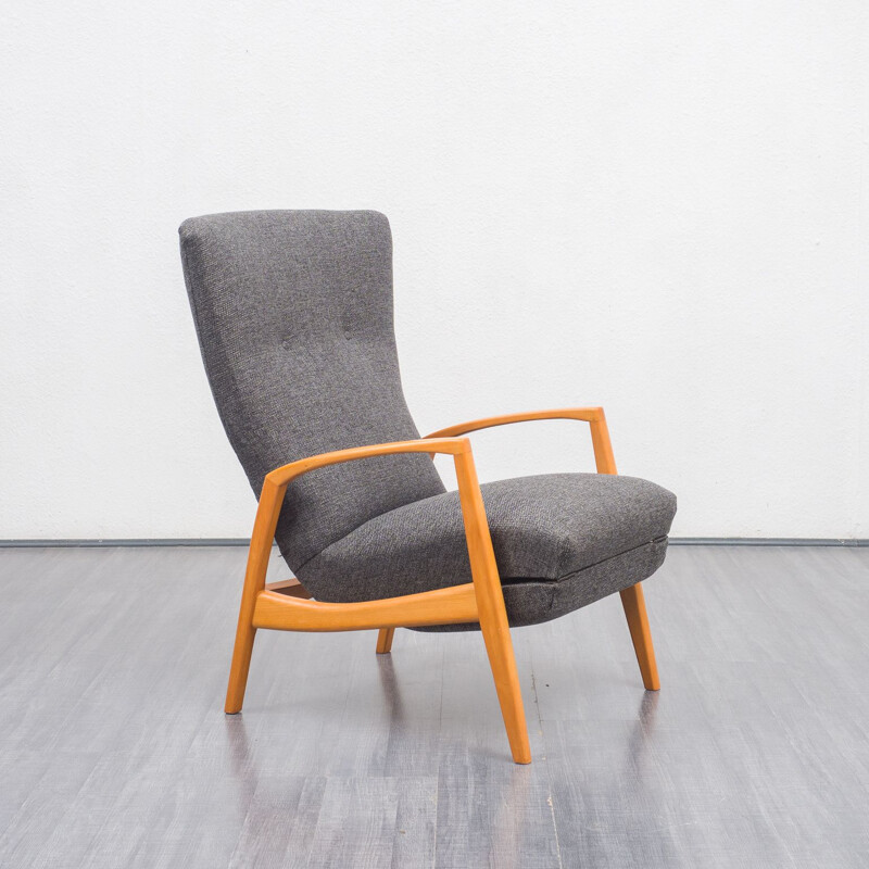 Vintage beechwood armchair, 1960s