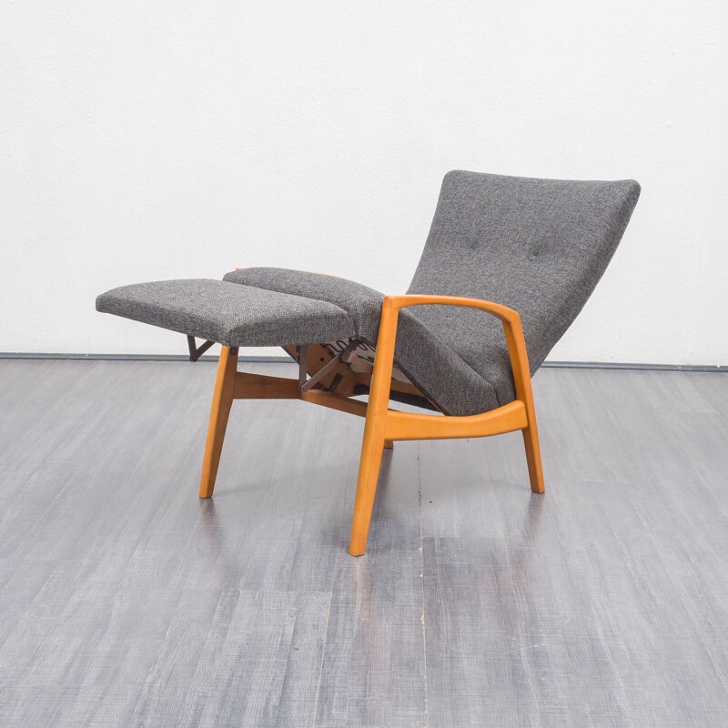 Vintage beechwood armchair, 1960s