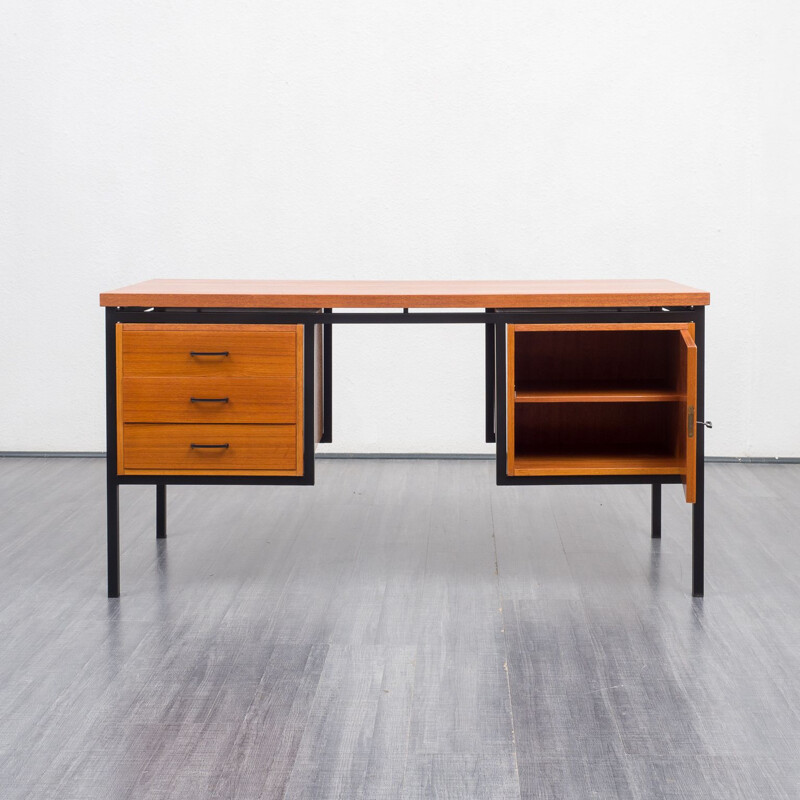 Vintage teak desk, 1960s