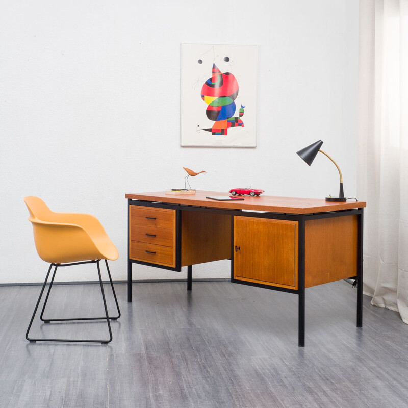 Vintage teak desk, 1960s