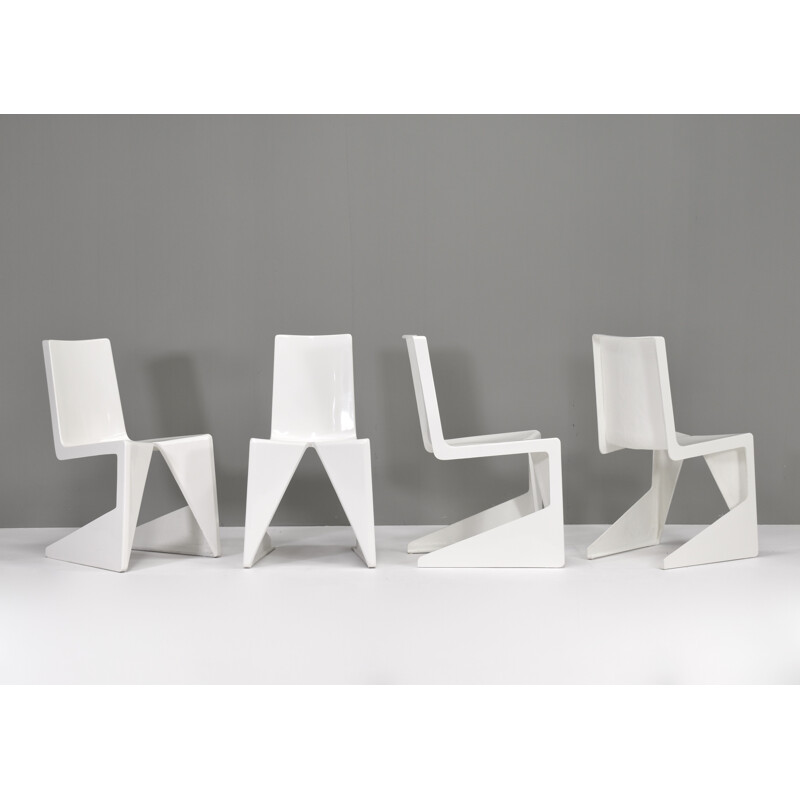 Set van 4 vintage stoelen van Wiel Arets voor Lensvelt, Nederland 2005