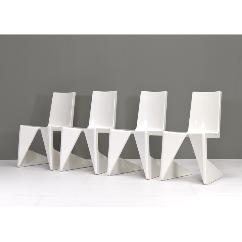 Set aus 4 Vintage-Stühlen von Wiel Arets für Lensvelt, Niederlande 2005