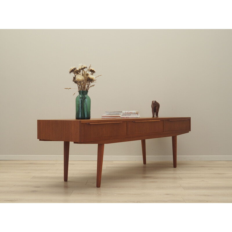 Vintage teak lowboard, Denmark 1960s