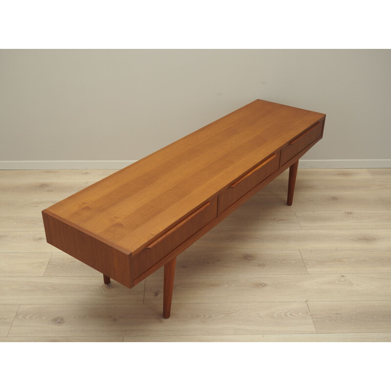 Vintage teak lowboard, Denmark 1960s