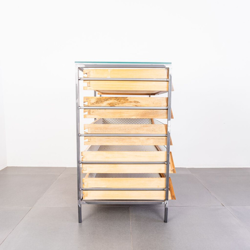 Vintage wooden chest of drawers, 1930s