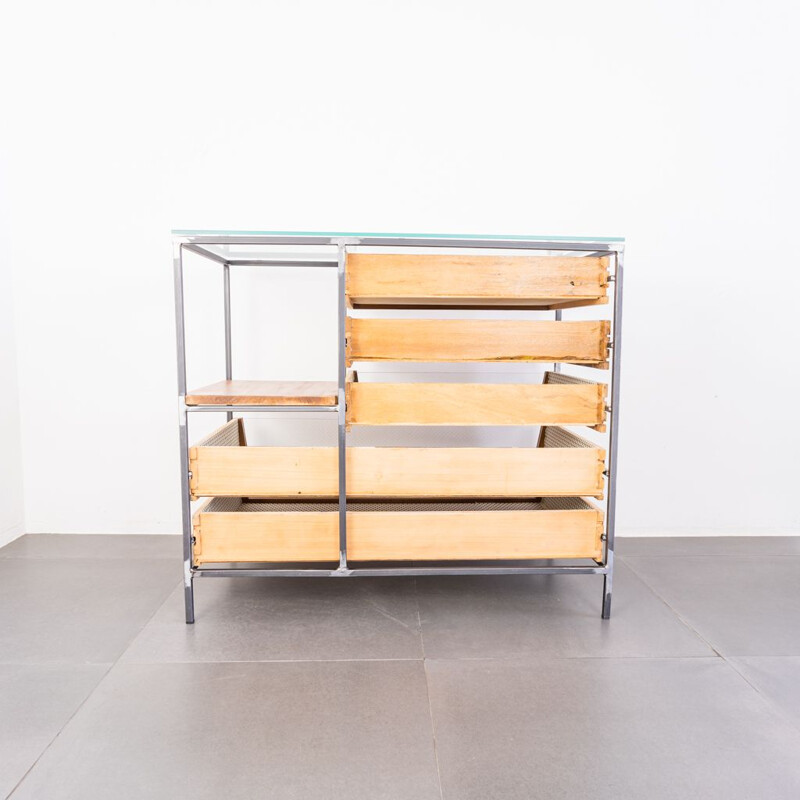 Vintage wooden chest of drawers, 1930s