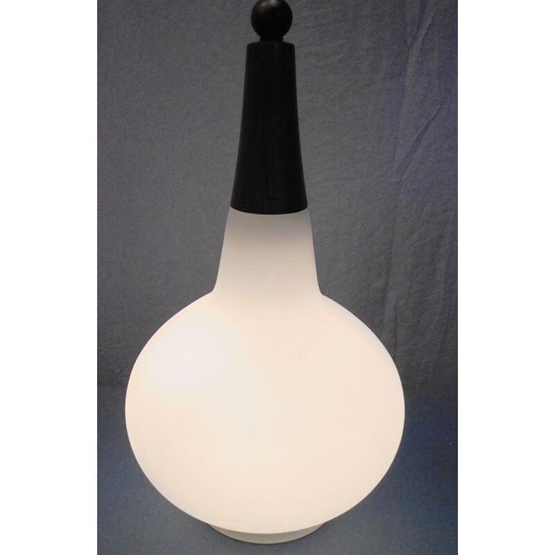 Lampe vintage en opaline de Max Ingrand, 1970