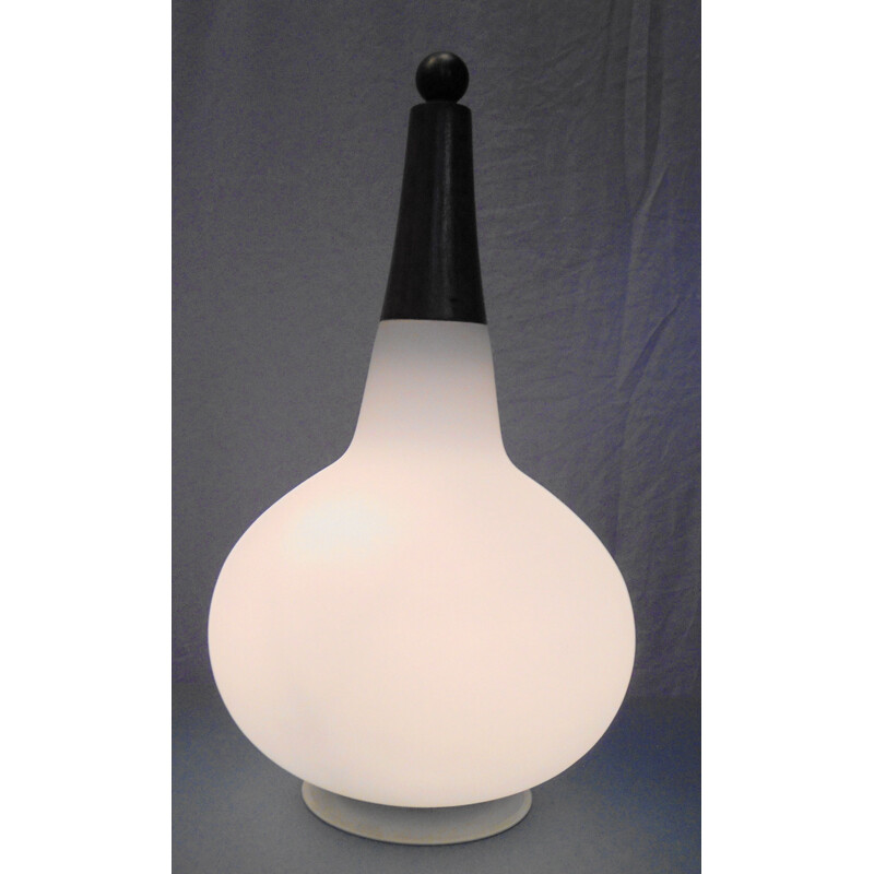 Vintage opaline lamp by Max Ingrand, 1970s