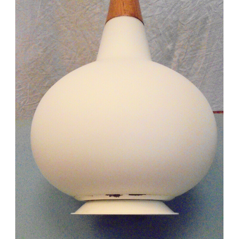 Vintage opaline lamp by Max Ingrand, 1970s