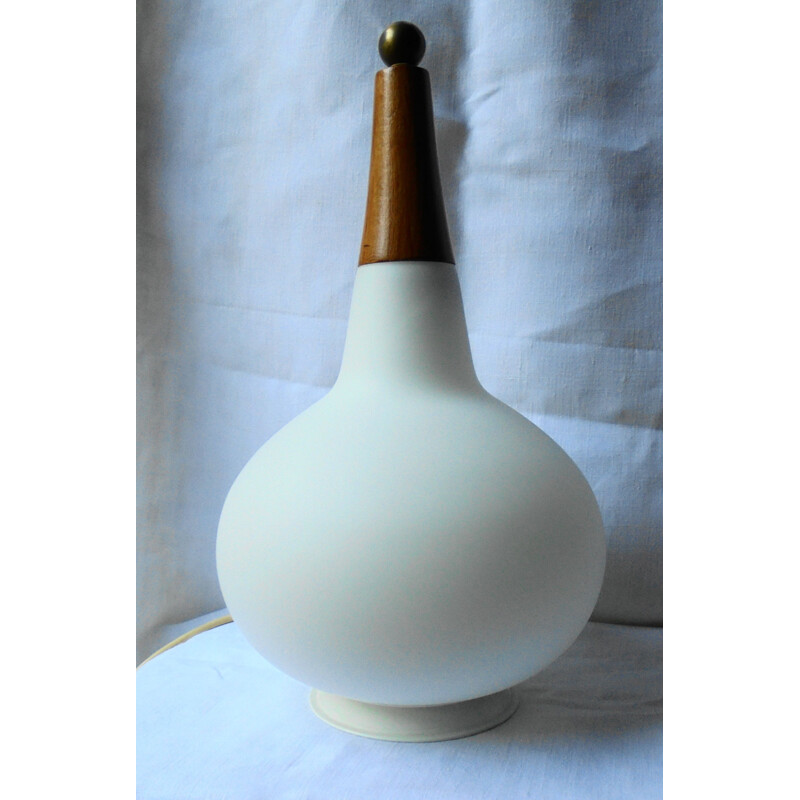 Vintage opaline lamp by Max Ingrand, 1970s