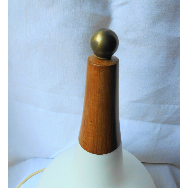 Vintage opaline lamp by Max Ingrand, 1970s