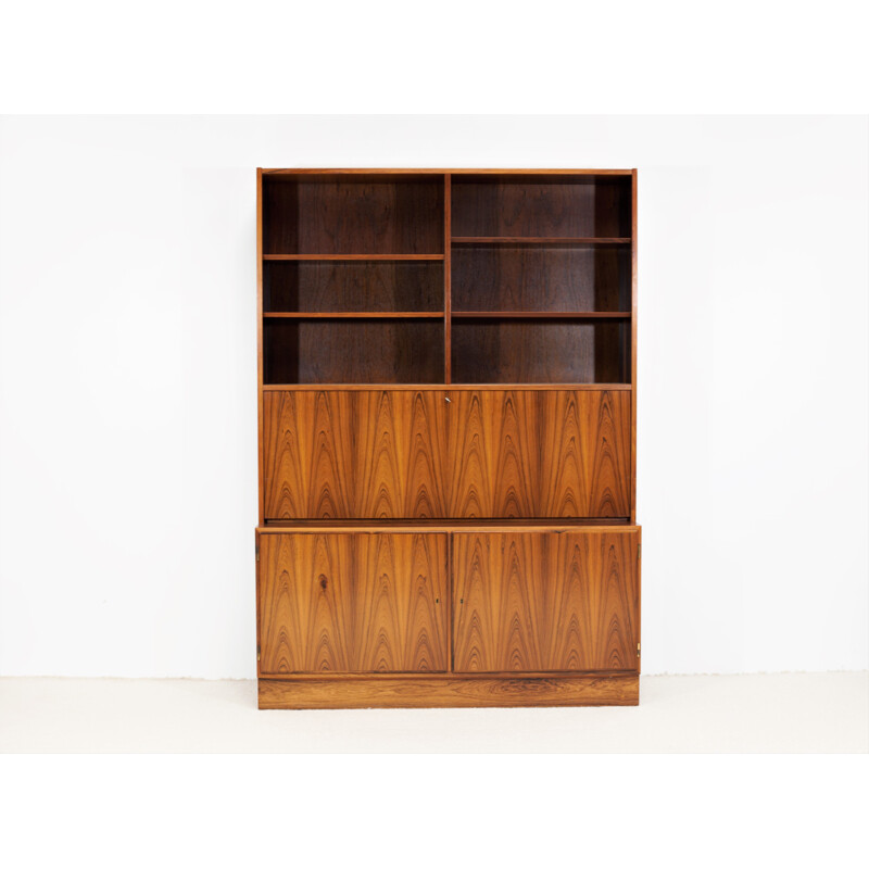 Vintage rosewood highboard by Carlo jensen for Hundevad & Co