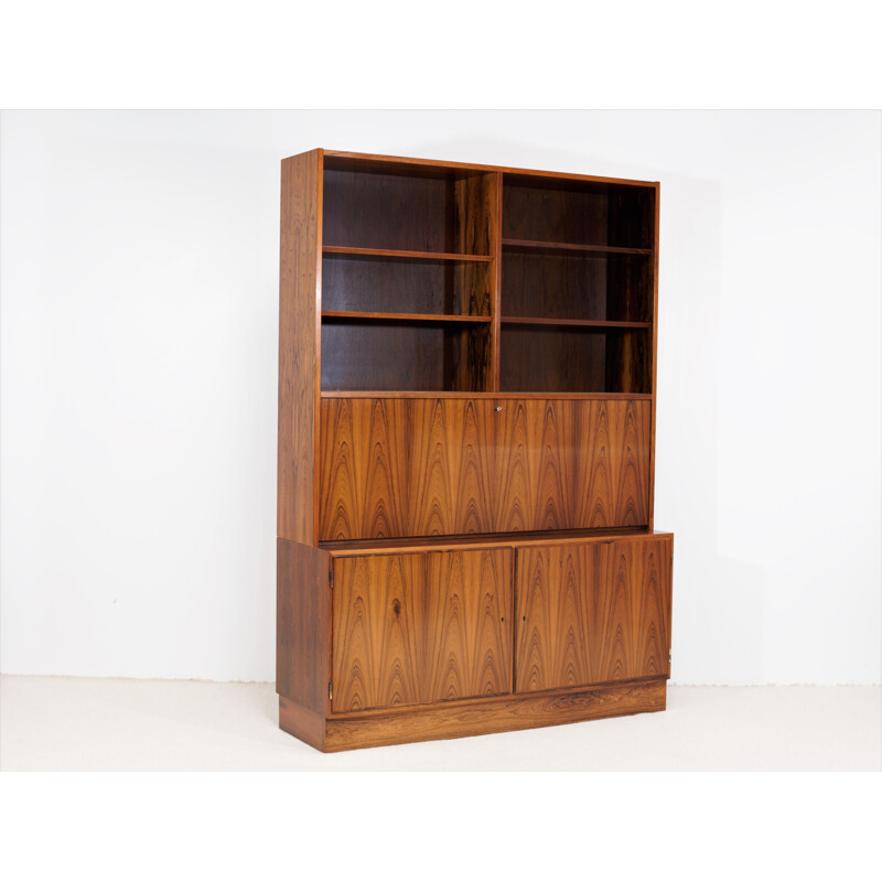 Vintage rosewood highboard by Carlo jensen for Hundevad & Co