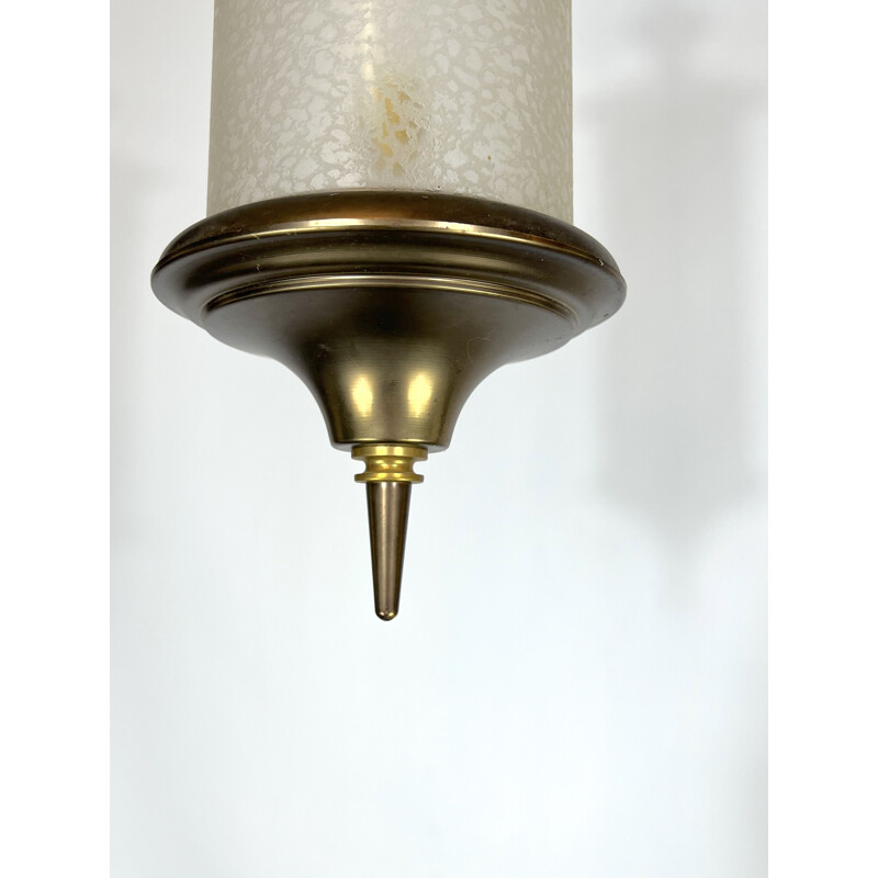 Mid-century brass pendant lamp by Lumi Milano, 1950s