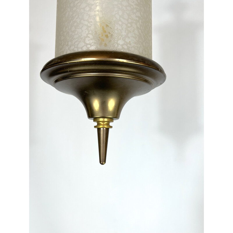 Lámpara de suspensión de latón vintage de Lumi Milano, 1950