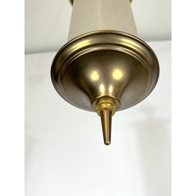 Mid-century brass pendant lamp by Lumi Milano, 1950s