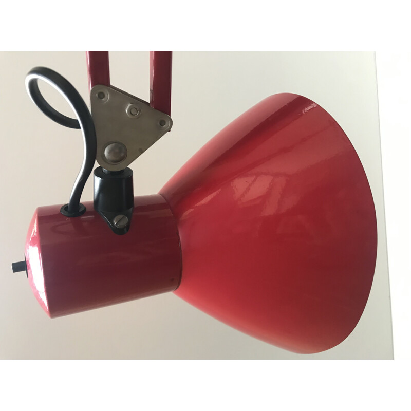 Architect lamp lamp vintage vermelho, Rda