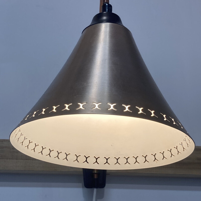 Scandinavische vintage wandlamp, 1950