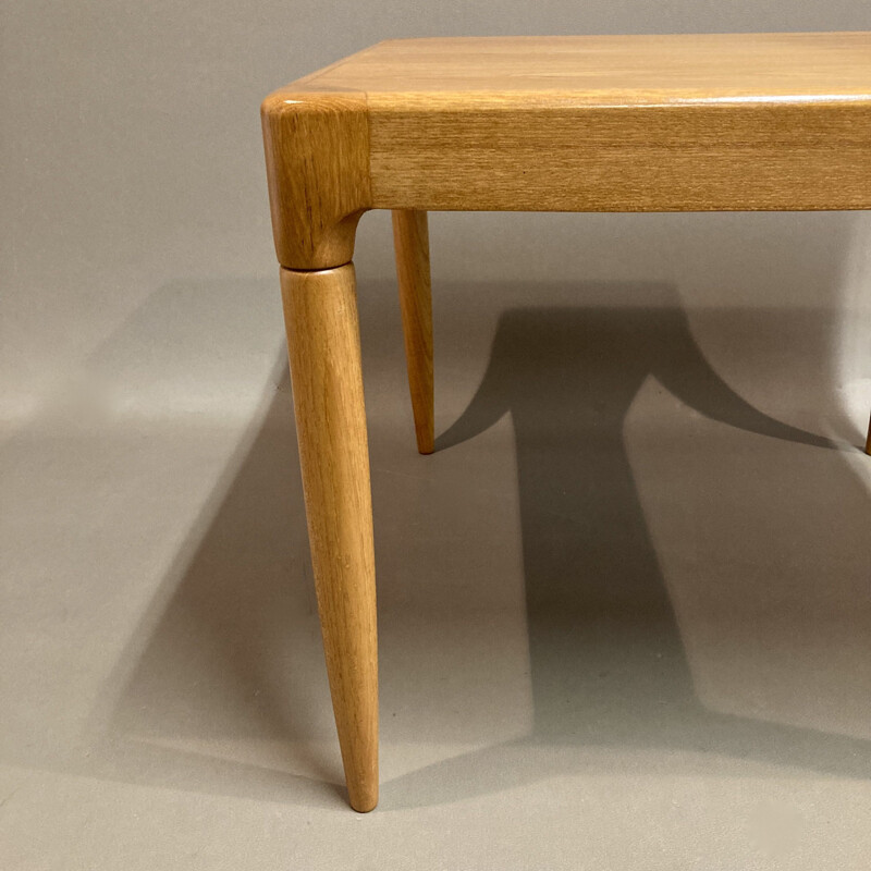 Scandinavische vintage teakhouten salontafel, 1950