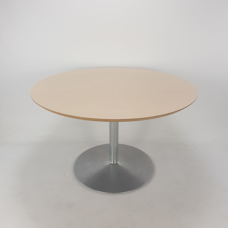 Vintage round dining table by Pierre Paulin for Artifort, 1960s