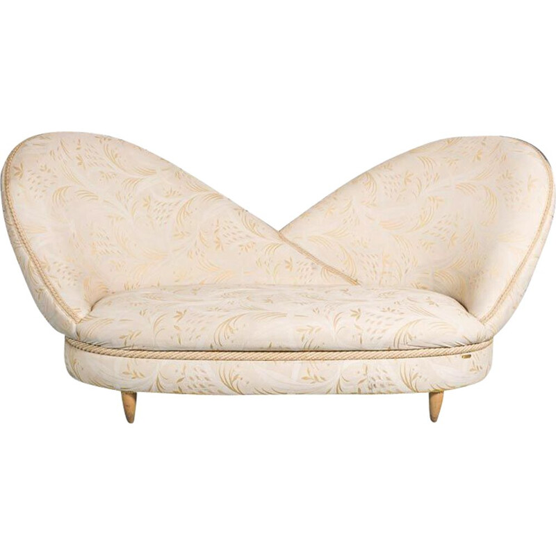 Vintage 2-Sitzer-Sofa aus Stoff, 1950