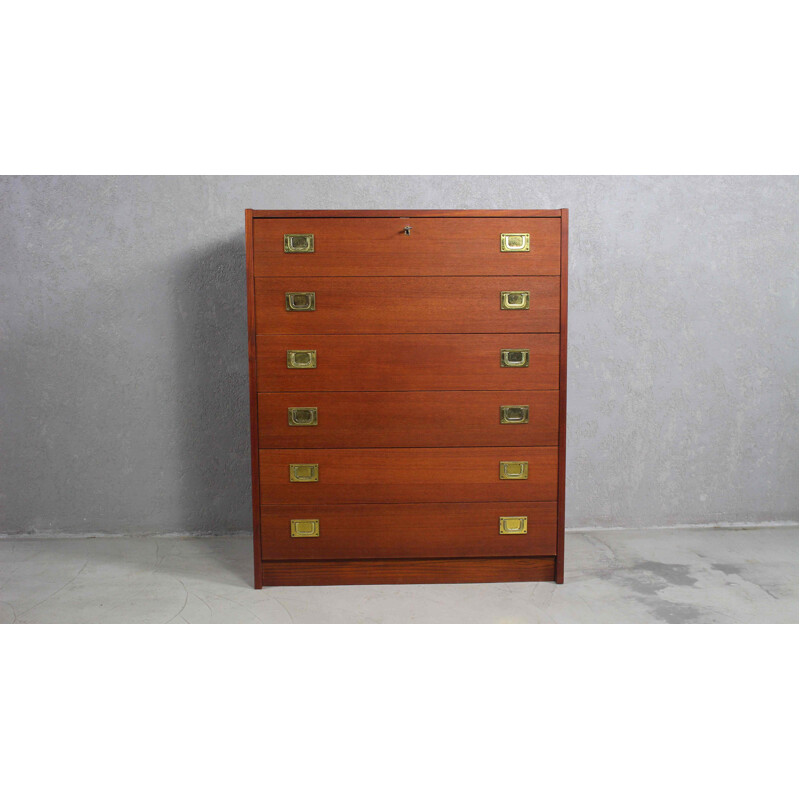 Vintage teak chest of drawers, Denmark 1960s