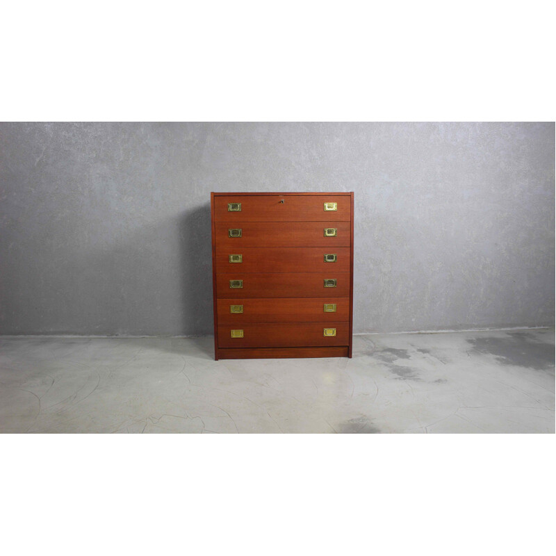 Vintage teak chest of drawers, Denmark 1960s