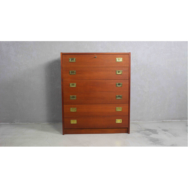 Vintage teak chest of drawers, Denmark 1960s