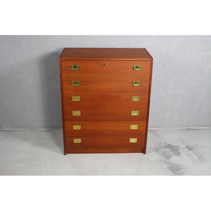 Vintage teak chest of drawers, Denmark 1960s