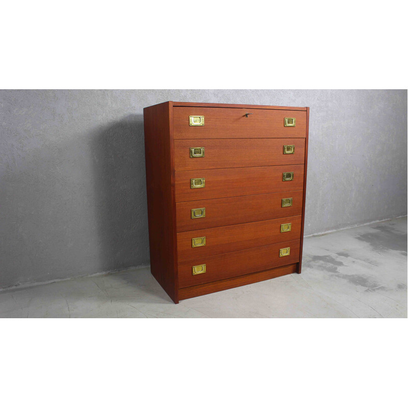 Vintage teak chest of drawers, Denmark 1960s