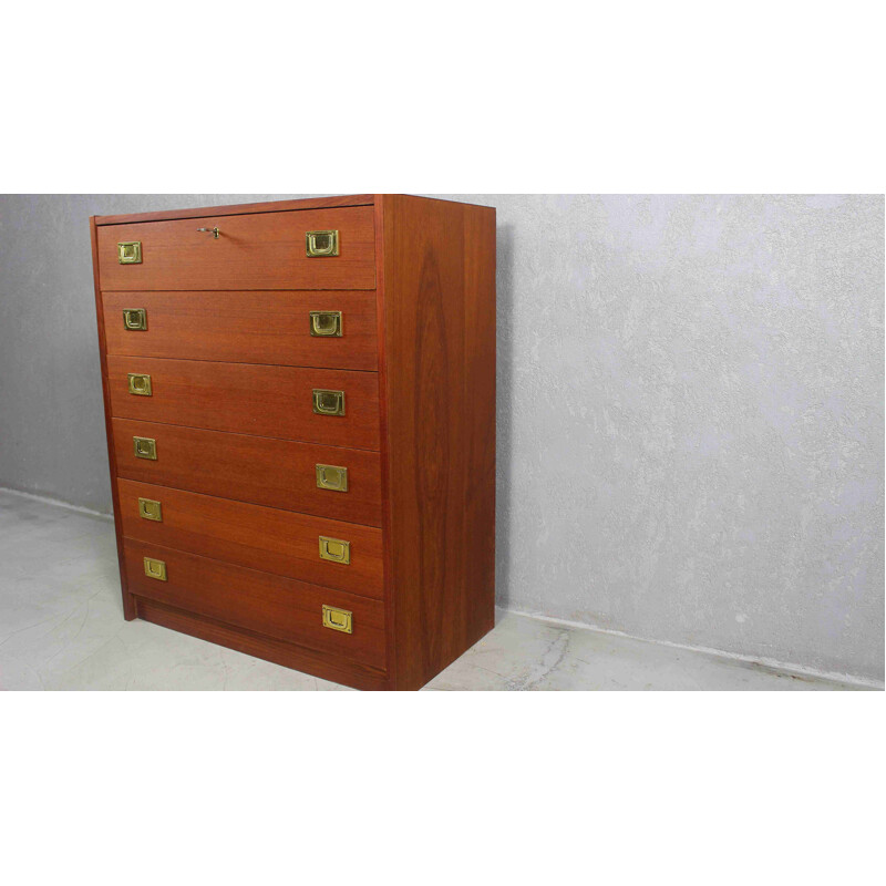 Vintage teak chest of drawers, Denmark 1960s