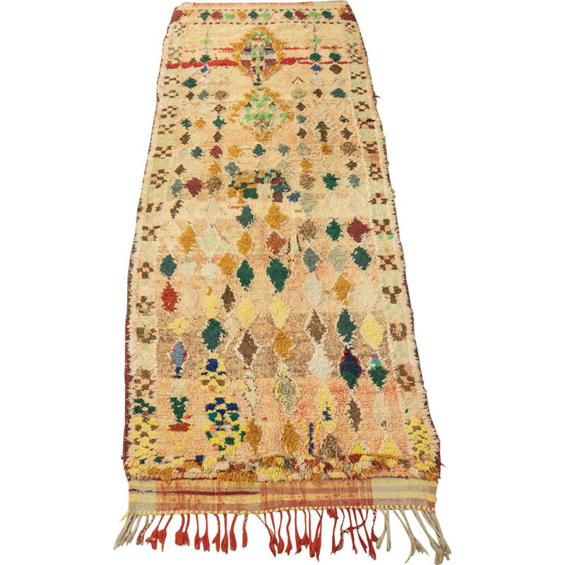 Vintage Berber tapijt "Boujad" in wol, Marokko