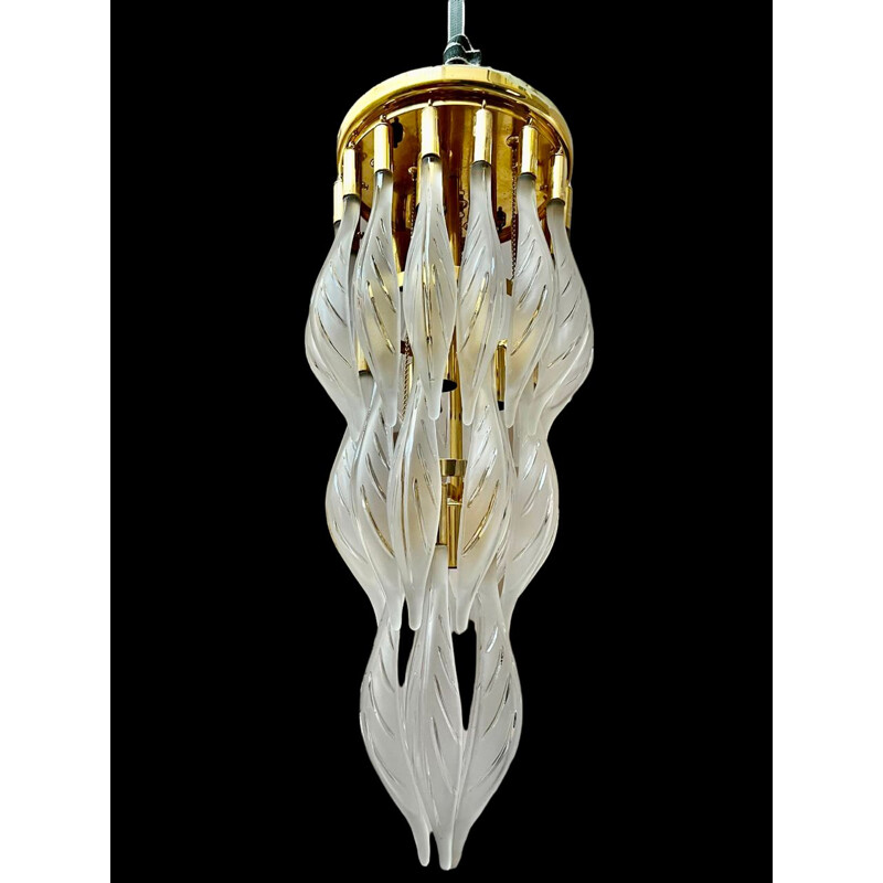 Vintage cascade pendant lamp by Franco Luce, 1980