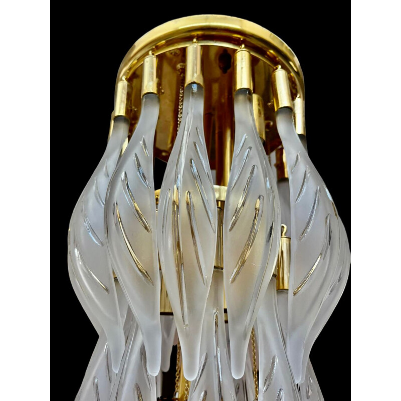 Vintage cascade pendant lamp by Franco Luce, 1980