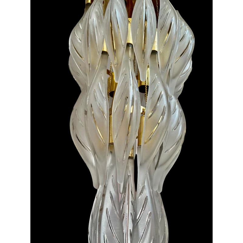 Vintage waterval hanglamp van Franco Luce, 1980