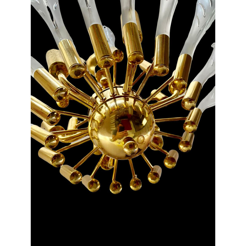 Vintage chandelier Design Franco Luce, 1980