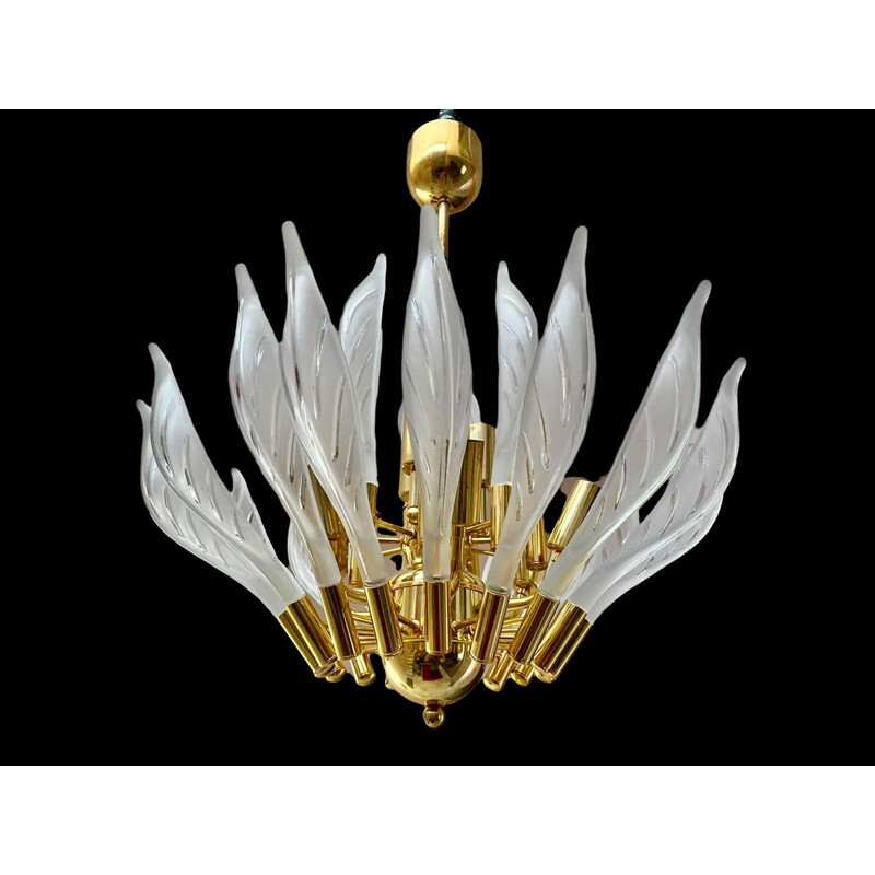 Vintage chandelier Design Franco Luce, 1980