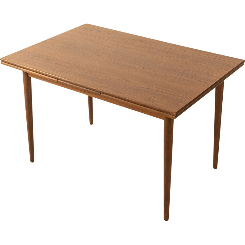 Vintage massief teakhouten tafel van Max Böhme, Duitsland 1960