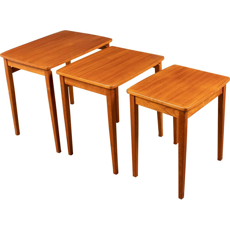 Vintage teak nesting tables, England 1960