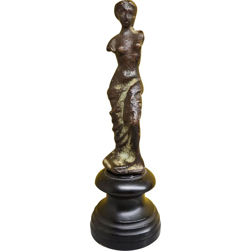 Estátua de Afrodite em bronze Vintage