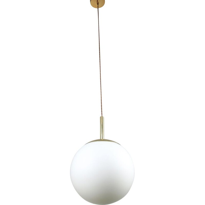 Vintage opaline globe pendant lamp