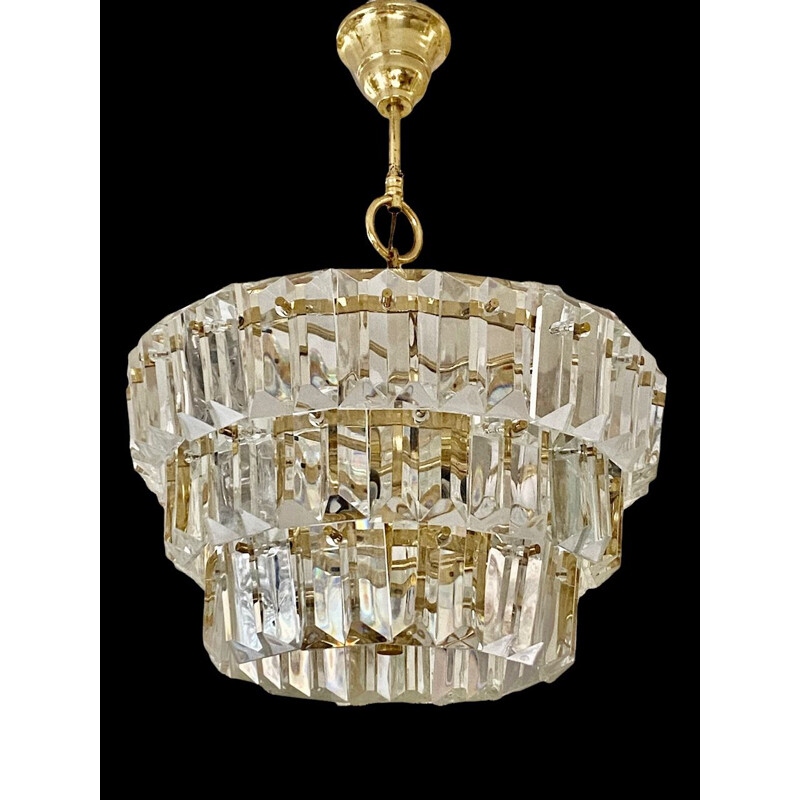 Vintage Kinkeldey crystal chandelier, 1970