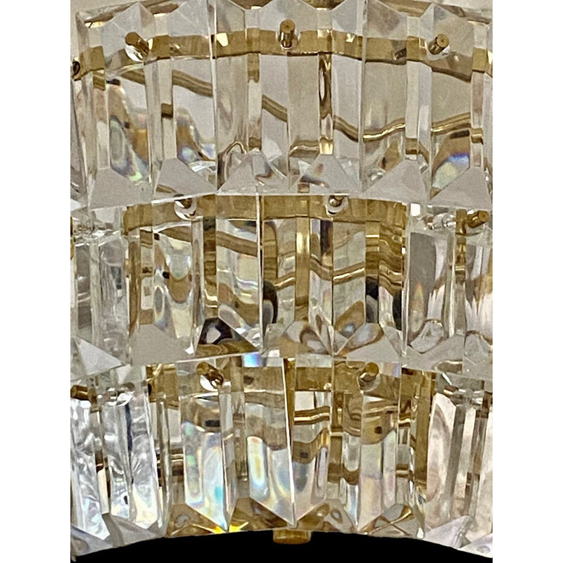 Lámpara de cristal Kinkeldey vintage, 1970