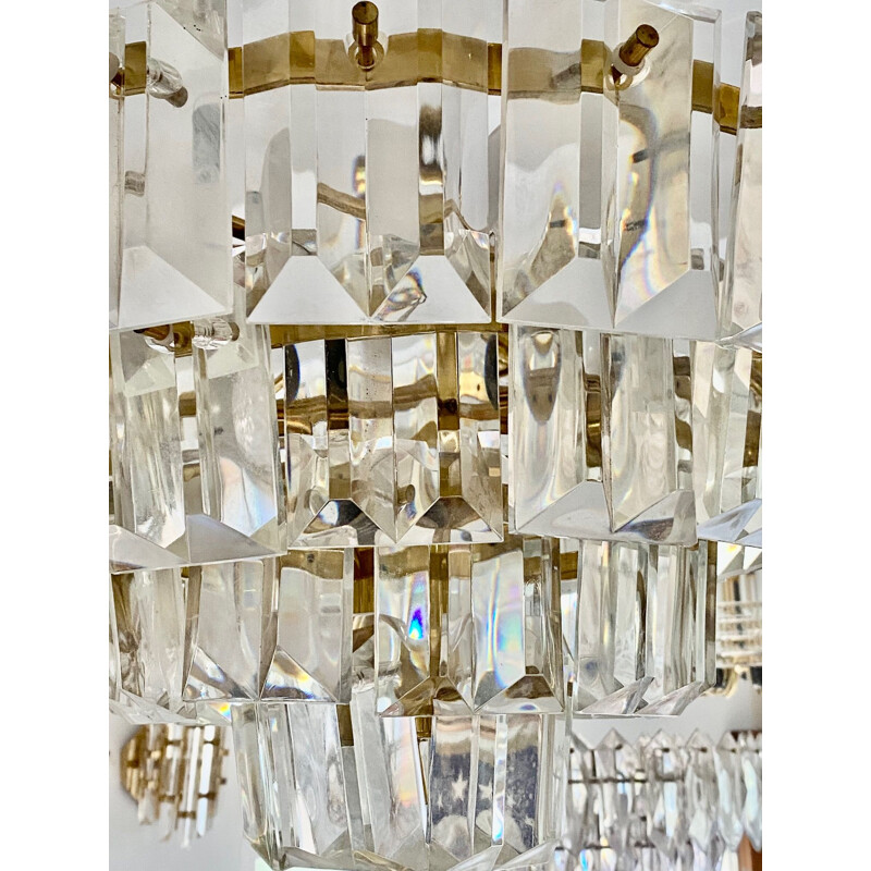 Candelabro de cristal Vintage Kinkeldey, 1970