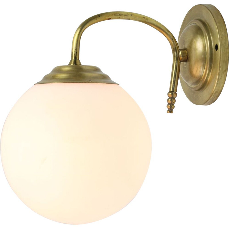 Vintage brass wall lamp