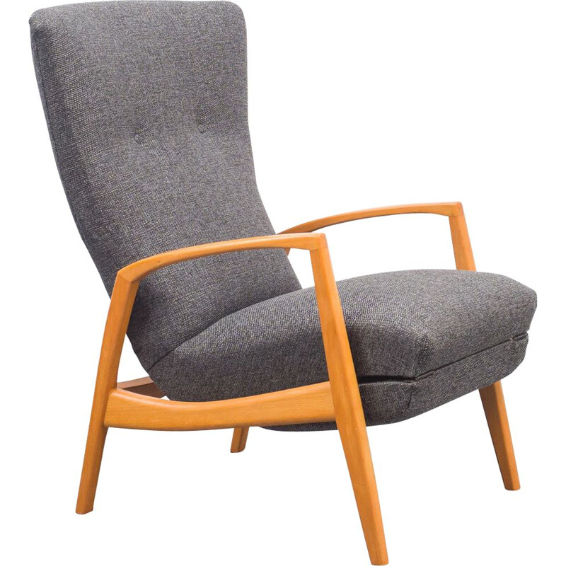 Vintage beechwood armchair, 1960s