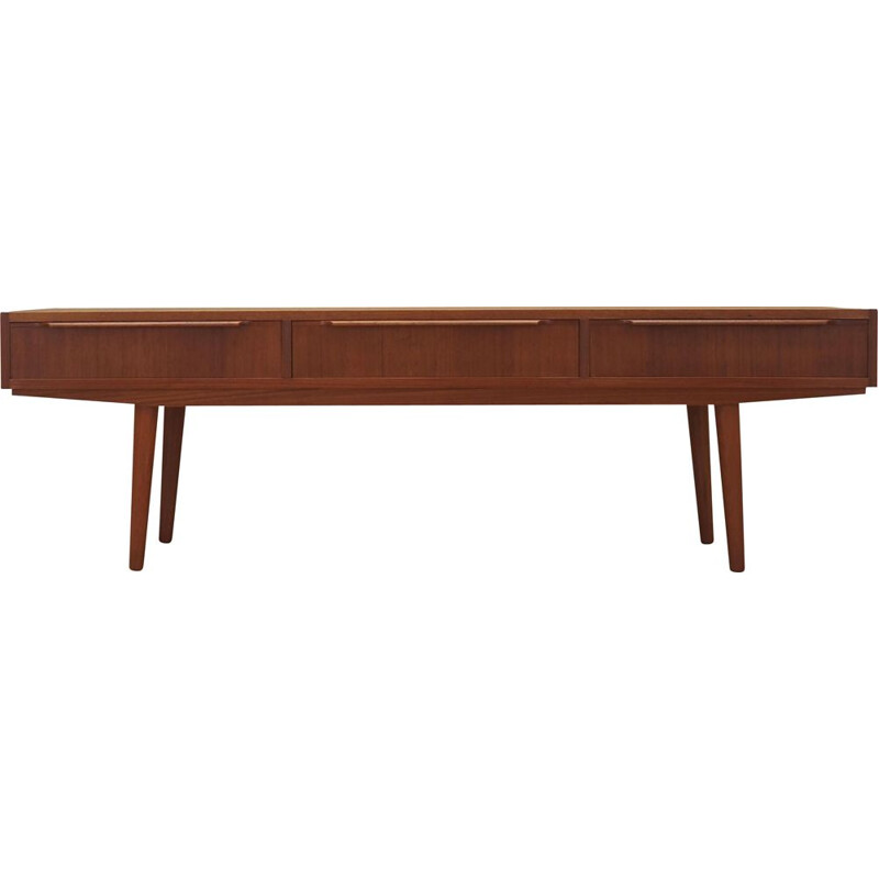 Vintage teak lowboard, Denmark 1960s