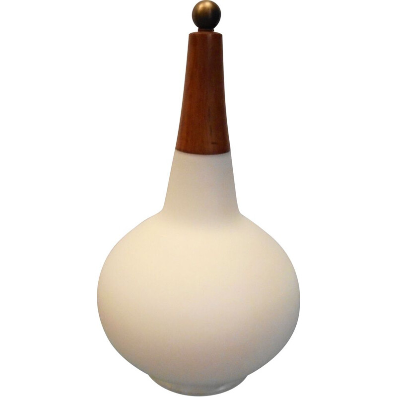 Vintage opaline lamp van Max Ingrand, 1970