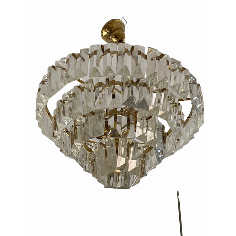 Candelabro de cristal Vintage Kinkeldey, 1970